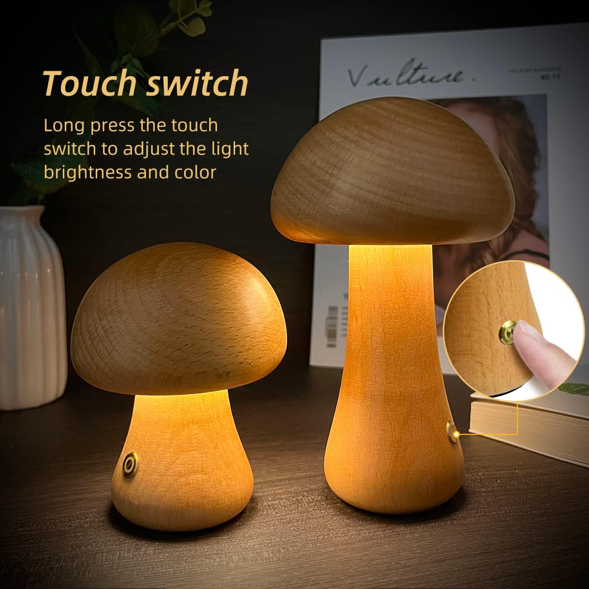 Skorter | Mini Mushroom Lamp with Soft LED Lighting