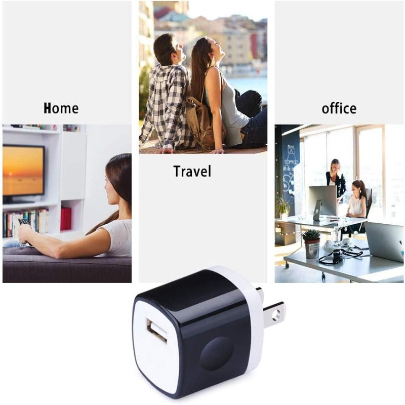 Skorter | 10 Pack USB Plug Charging Cube Block