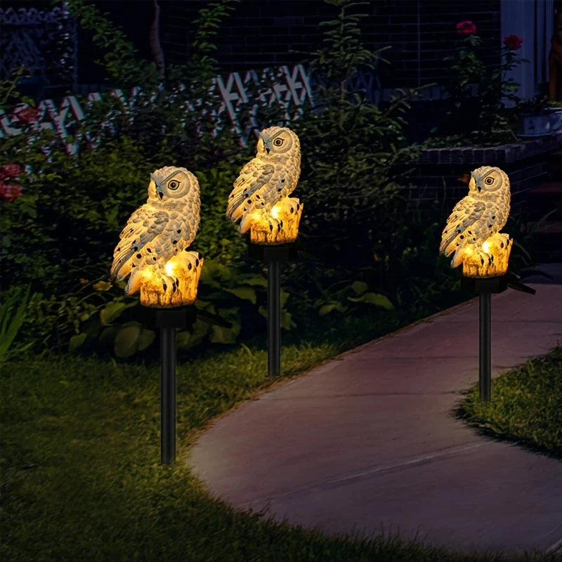 Skorter | Solar Garden Light Owl – LED Outdoor Light for Garden, Terrace and Balcony, weatherproof