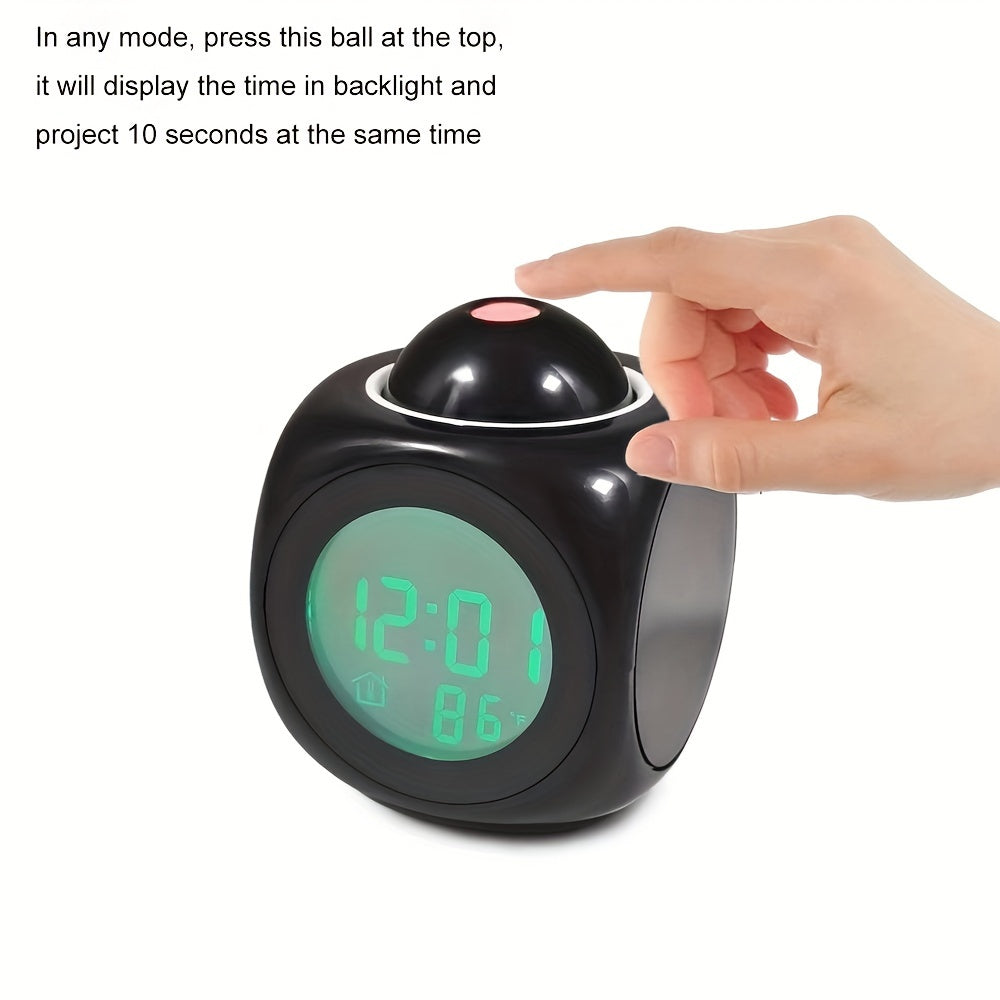 Skorter | ProClock - Projector Alarm Clock with Music Alarm and Dual Alarm