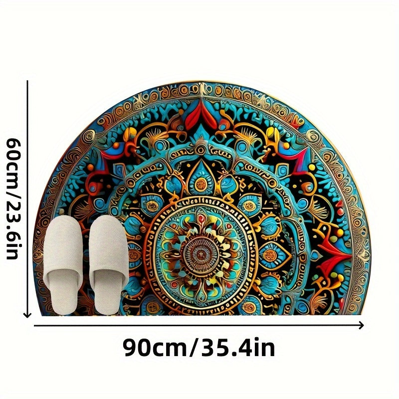 Skorter | Bohemian Mandala doormat - Non-slip, Soft & Machine washable