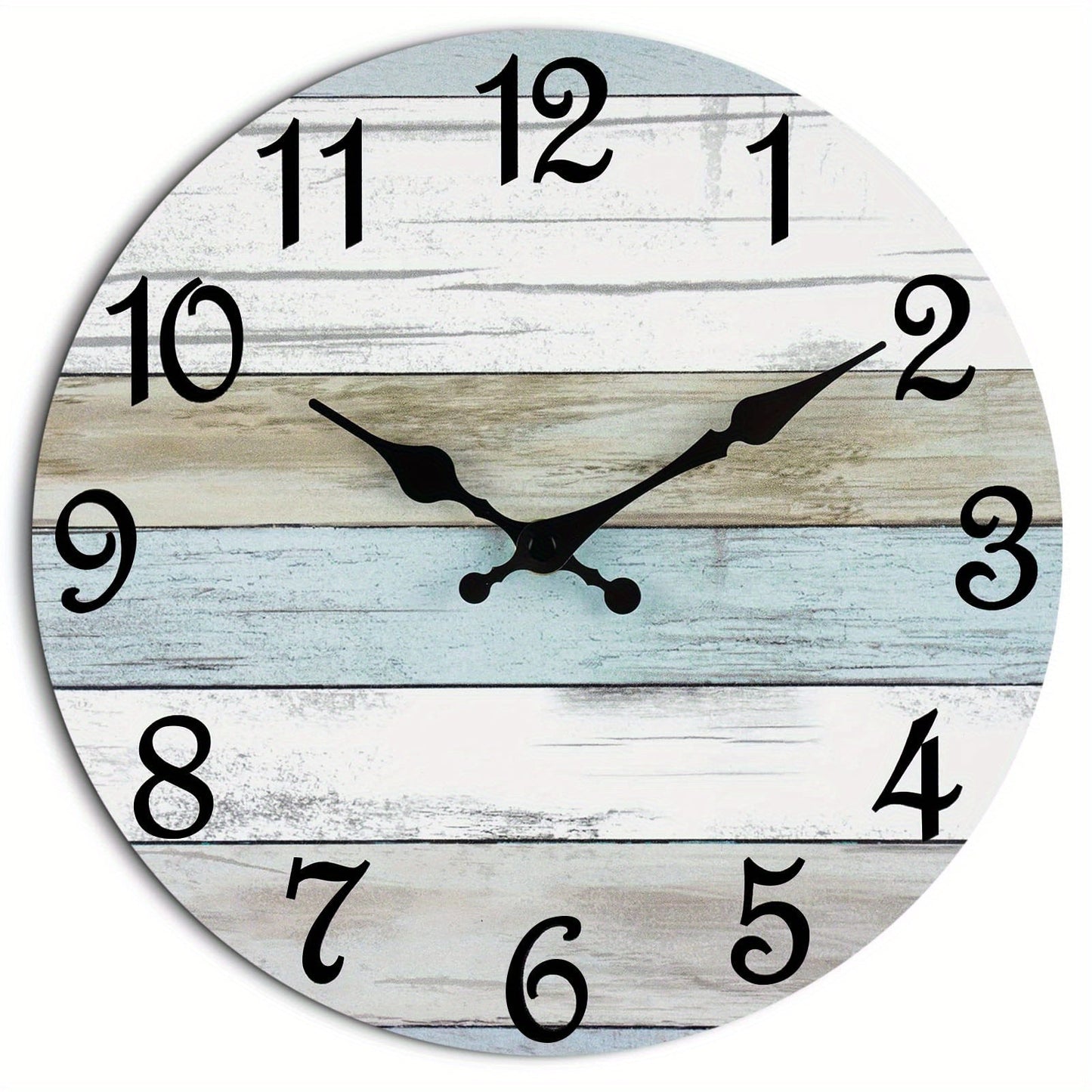 Skorter | Nautical Wall Clock - Silent Round Clock, Blue Theme for Outdoor and Indoor