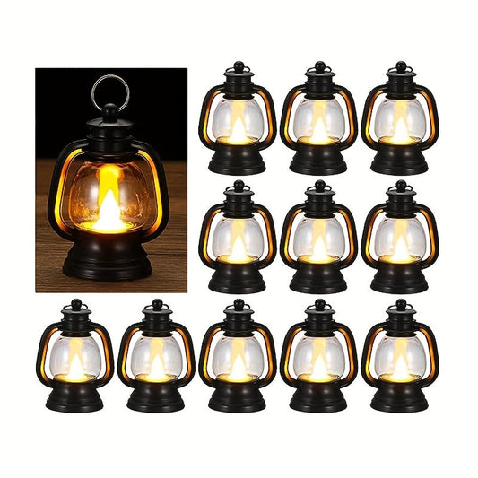 Skorter | 12 pcs Vintage Mini LED Christmas Lights - Blinking Light for Festive Decoration