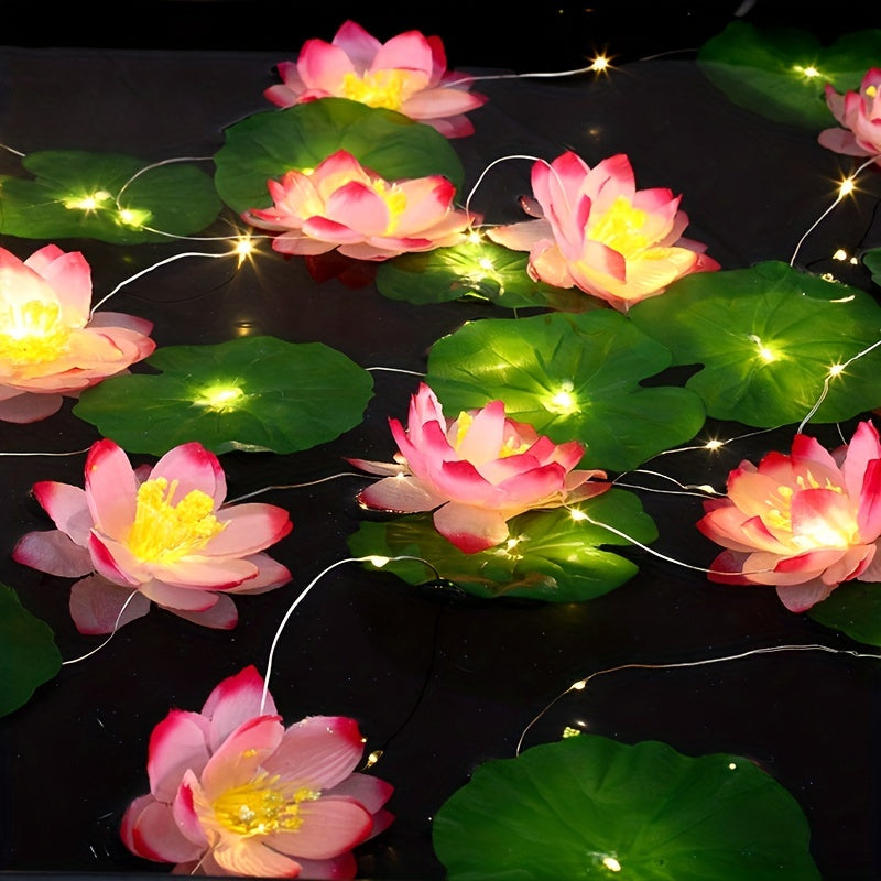Skorter | SolarLily - Artificial Lotus Lamp with Solar Energy for Pond Decoration