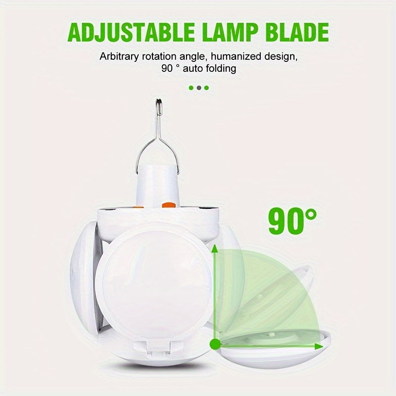 Skorter | SolarFold - Portable USB Rechargeable LED Camping Light, Ideal