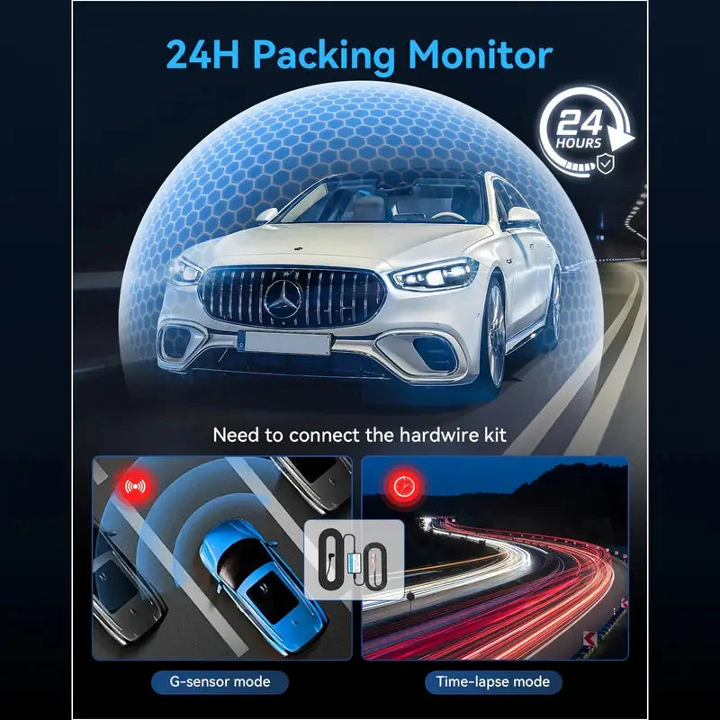 Skorter | 1080P Triple Dash Cam Front, Interior and Rear with 32GB Card, Night Mode, HDR & More