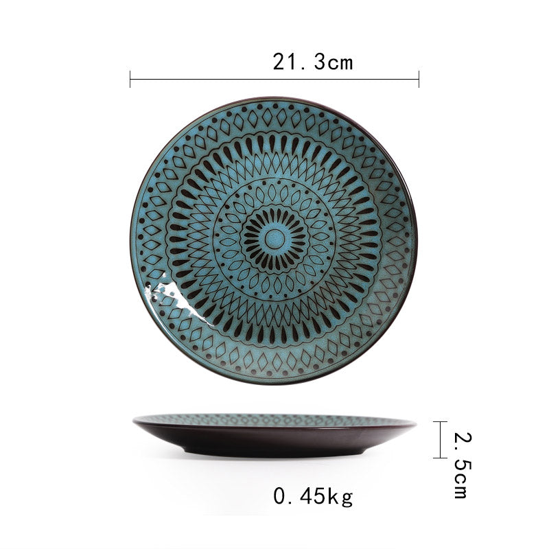 Skorter plates and round in ceramic