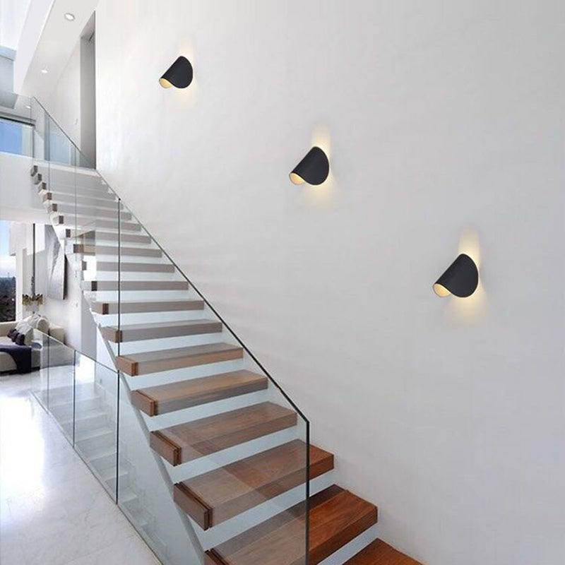 Skorter | Eveline Modern Geometric LED Wall Lamp - 4 Colors Indoor/Outdoor Metal