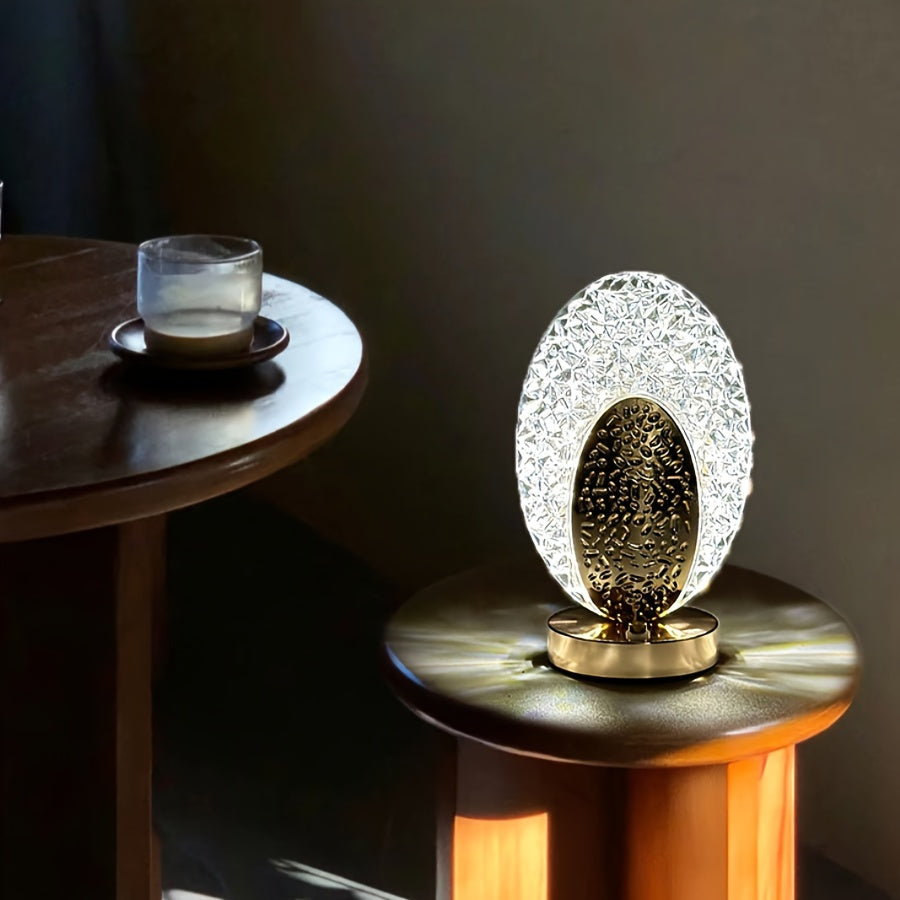 Skorter | FeatherLamp - USB Touch Table Lamp with Peacock Feather Design, Infinite Dimmable LED Light