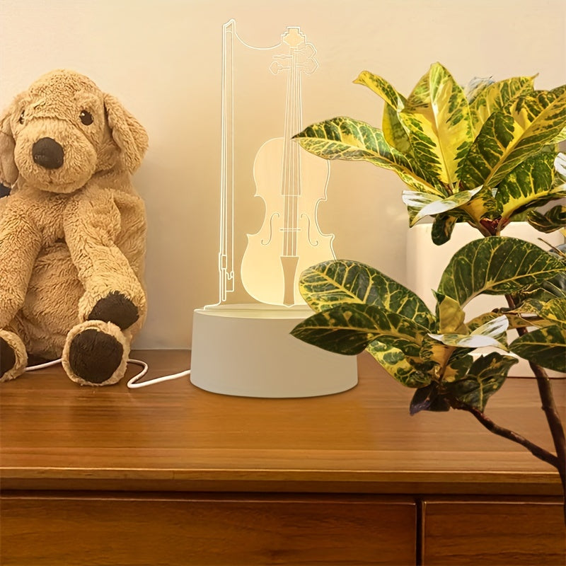 Skorter | MusicLamp - 3D Illusion Cello LED Table Lamp