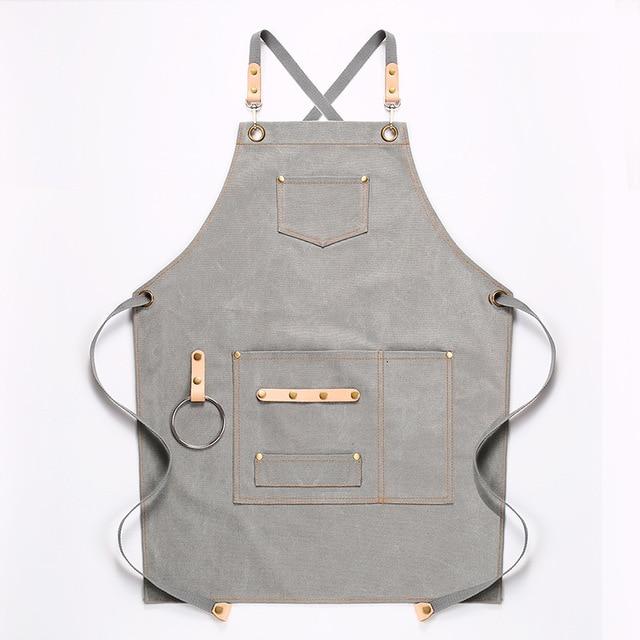 Skorter | DEETRUST Canvas Bib Chef Kitchen Apron For Barista Bartender With Pockets