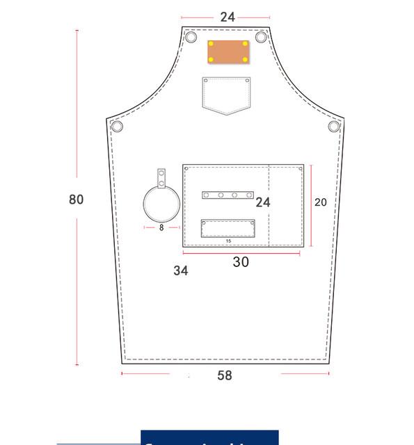 Skorter | DEETRUST Canvas Bib Chef Kitchen Apron For Barista Bartender With Pockets