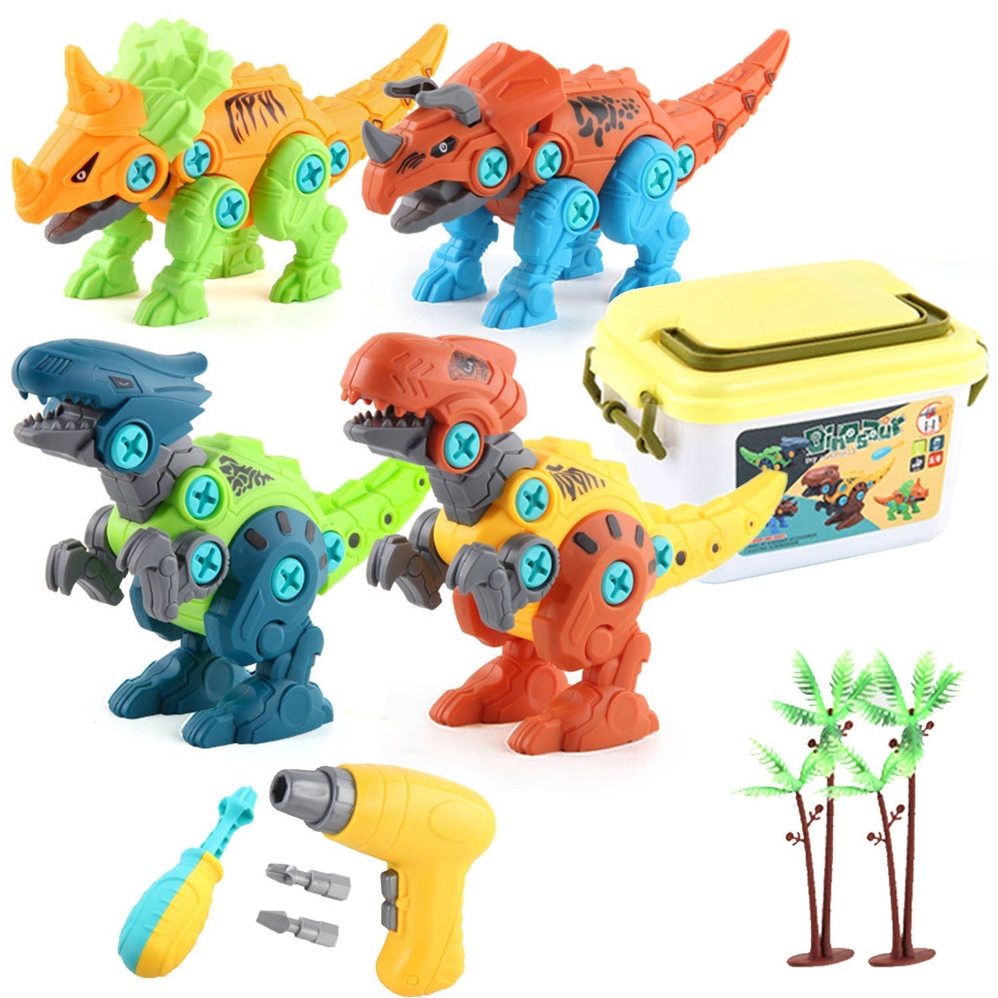 Skorter | DIY Dinosaur Construction Building Blocks Assembly Toy with Electric