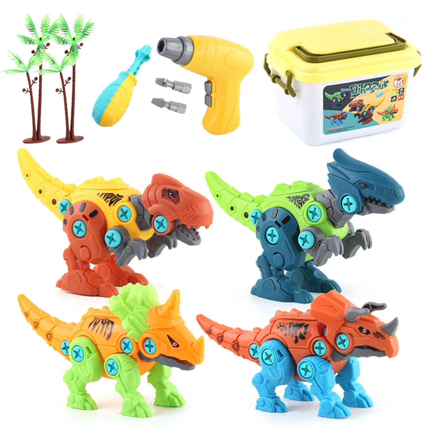 Skorter | DIY Dinosaur Construction Building Blocks Assembly Toy with Electric