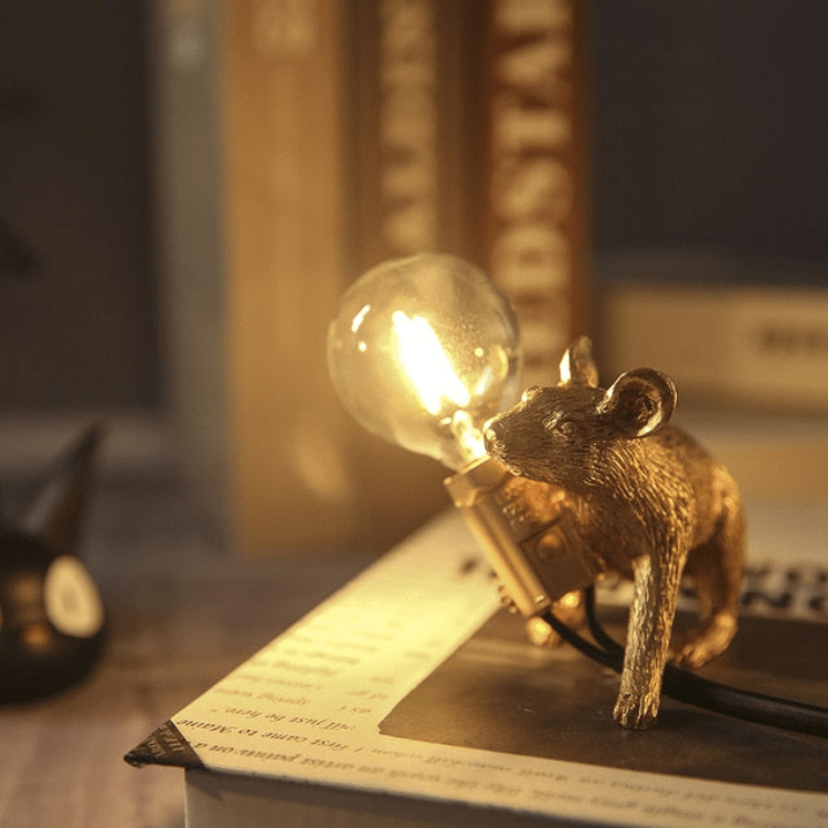 Skorter | Doctor Mousey – Original Designer Mouse Lamp for Tabletop or Shelf