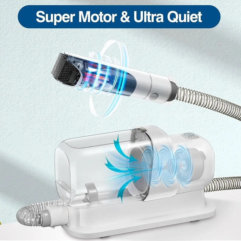 Skorter | 5-in-1 Dog Grooming Kit with with Pet Hair Vacuum & Clipping Tools