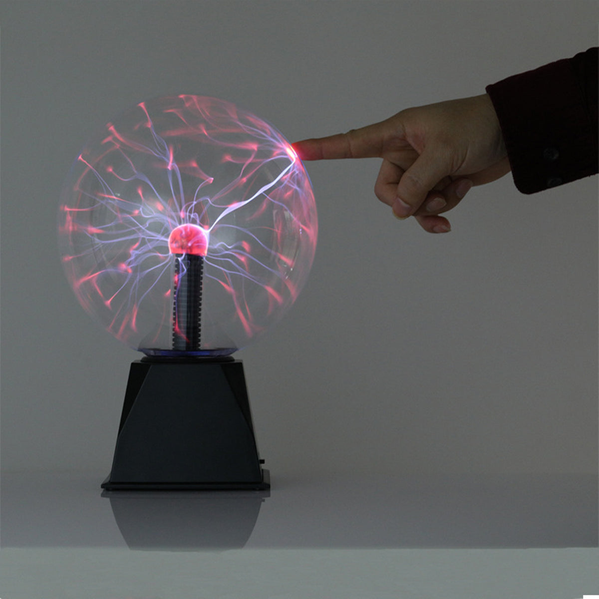 Skorter | LumiPlasma – Interactive Plasma Lamp with Touch Control, Decorative Night Light