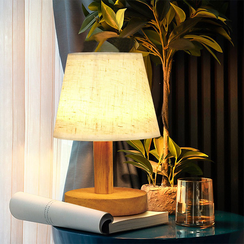 Skorter | LumiWood - Dimmable LED Table Lamp made of Wood for Bedroom & Living Room