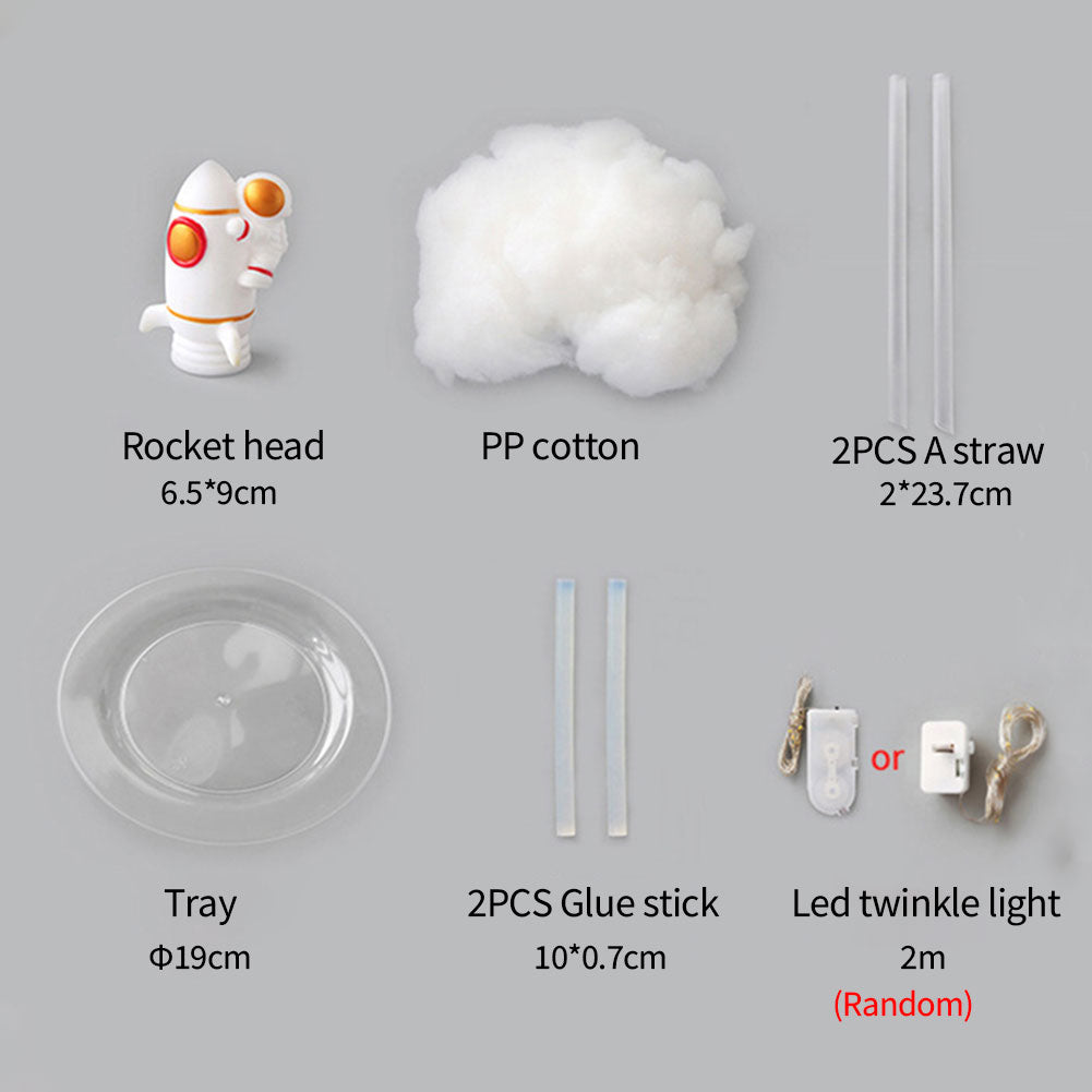 Skorter | RocketGlow - Small LED Rocket Table Lamp for Children's Room & Decoration