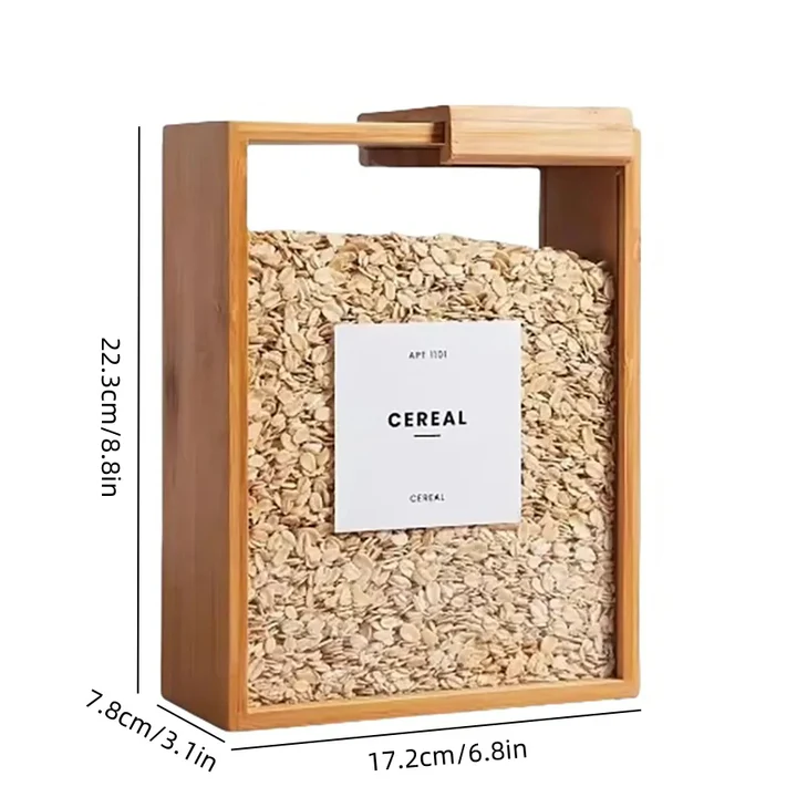 Skorter | Bamboo Cereal Dispenser and Food Storage Container