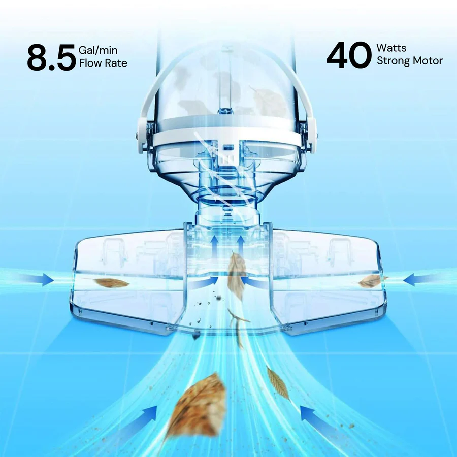 Skorter | Cordless Pool Cleaner, Rechargeable with Interchangeable Heads