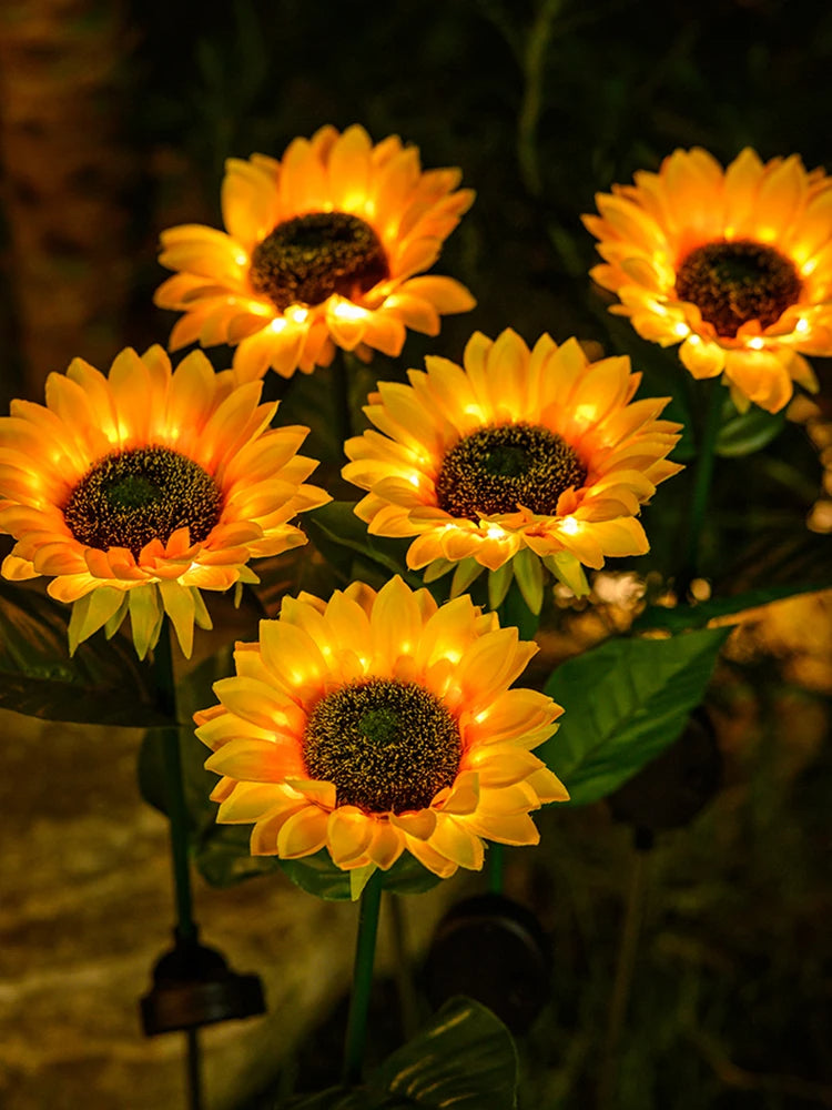 Skorter | SolarBloom Waterproof Solar-Powered Sunflower Lamp