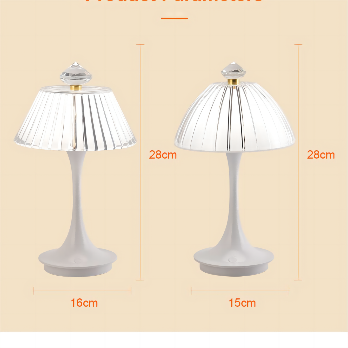 Skorter | LumiGlow - LED Crystal Bed lamp