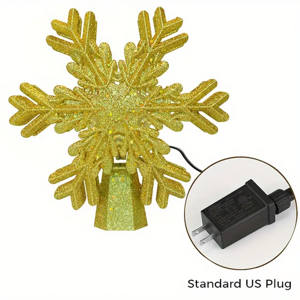 Skorter | Christmas Tree Topper Lights With LED Snowflake Projector