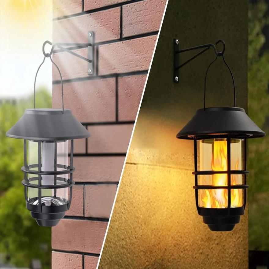 Skorter | Solar Wireless Waterproof Flickering Sun Flame Lantern Light | - WallLant
