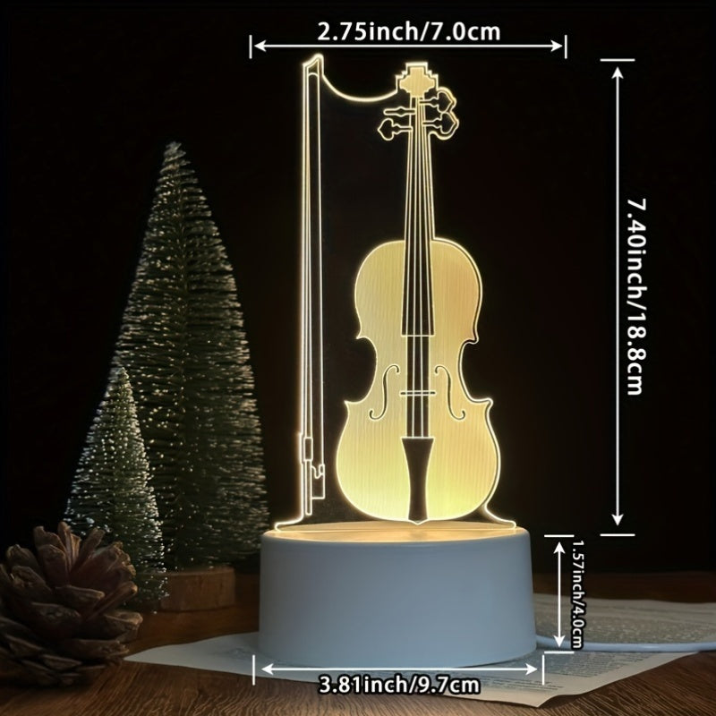 Skorter | Music light - 3D Illusion Cello LED Night Lamp