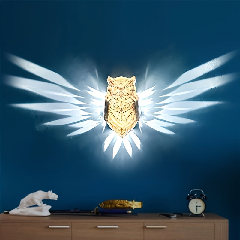 Skorter | OwlGlow - Geometric Owl LED Wall Decoration for Seasonal Celebrations