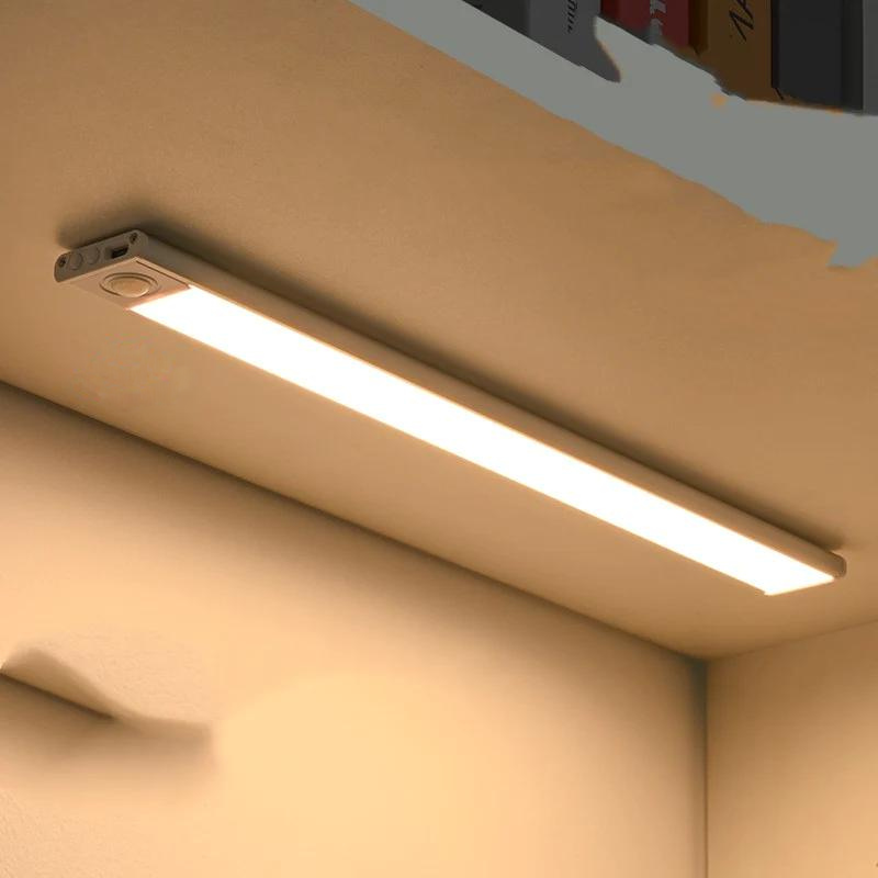 Skorter | Ultra-Thin LED GlowLight – USB Rechargeable Motion Sensor Cabinet Light with Magnetic Backing for Kitchen, Wardrobe, or Closets