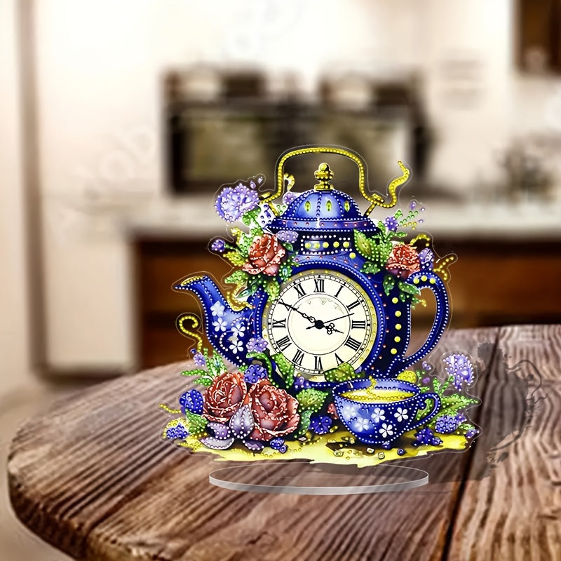 Skorter | DecoClock - Elegant Acrylic Teapot Clock