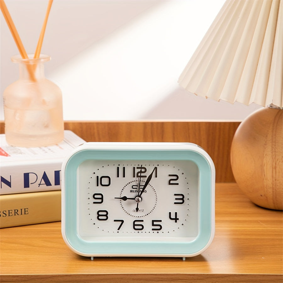 Skorter | TimeCharm - Classic Rectangular Clock with Candy Color Design