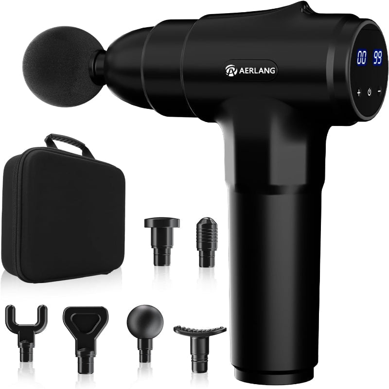 Skorter | Electric deep tissue percussion massager with 6 massage heads and 20 speeds