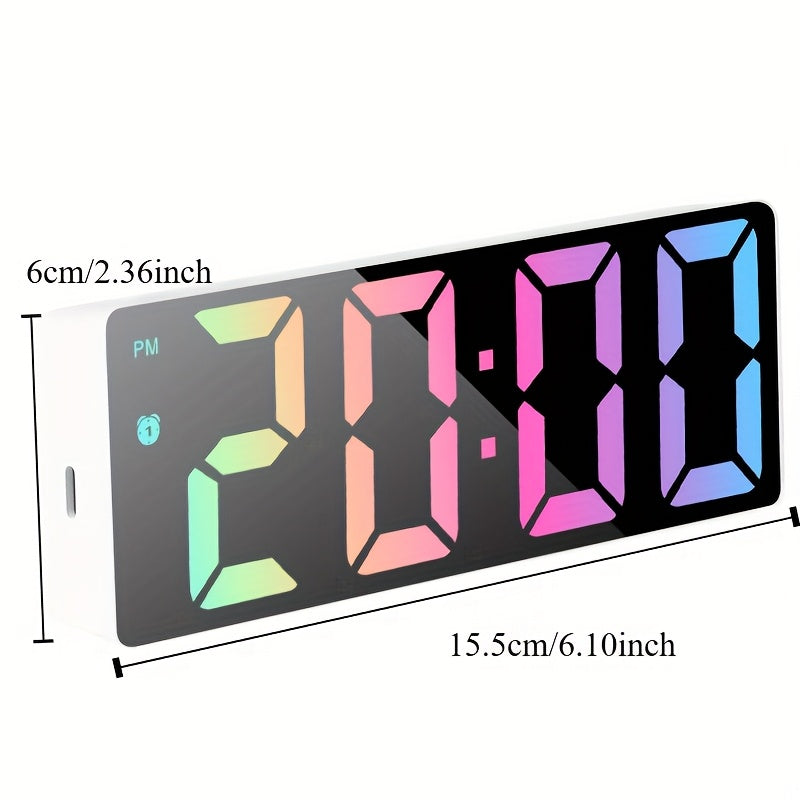 Skorter | LumiClock - Modern LED Alarm Clock with Date and Temperature Display