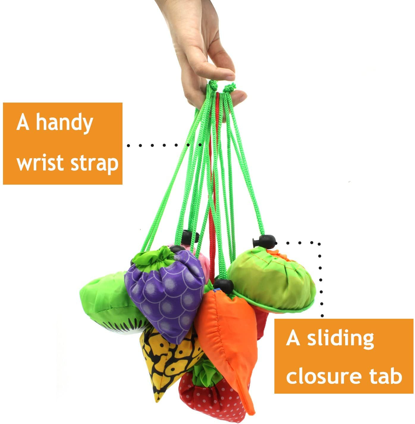 Skorter | 10PCS Fruit Reusable Grocery Bags