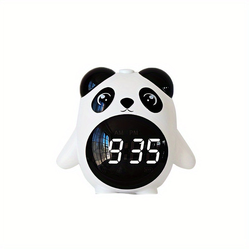Skorter | PandaGlow - Cute USB Rechargeable Alarm Clock with Temperature Display