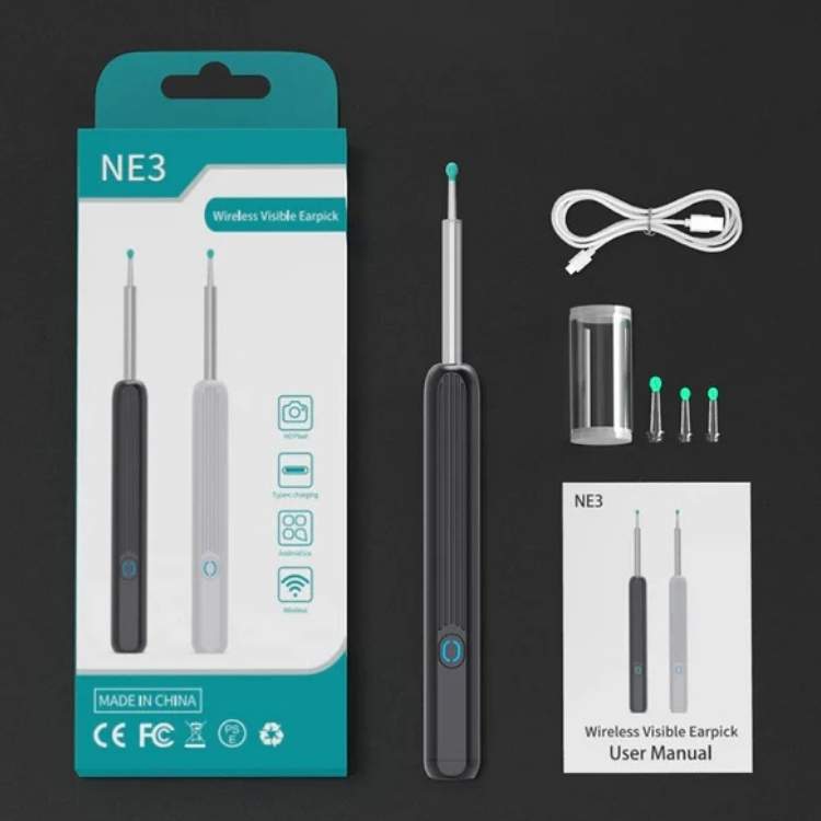 Skorter | EarScope Pro Ear Wax Removal Kit | High-Resolution Camera & LED Lights for Safe Home Use