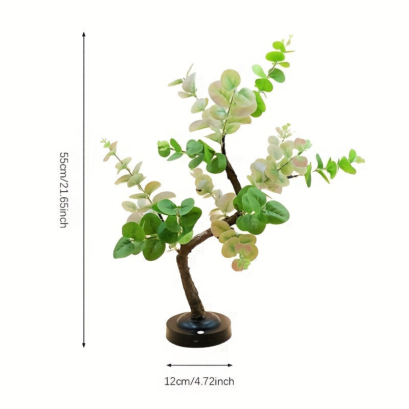 Skorter | EucalyptusGlow - LED Bonsai Tree Lamp with USB/Battery Power