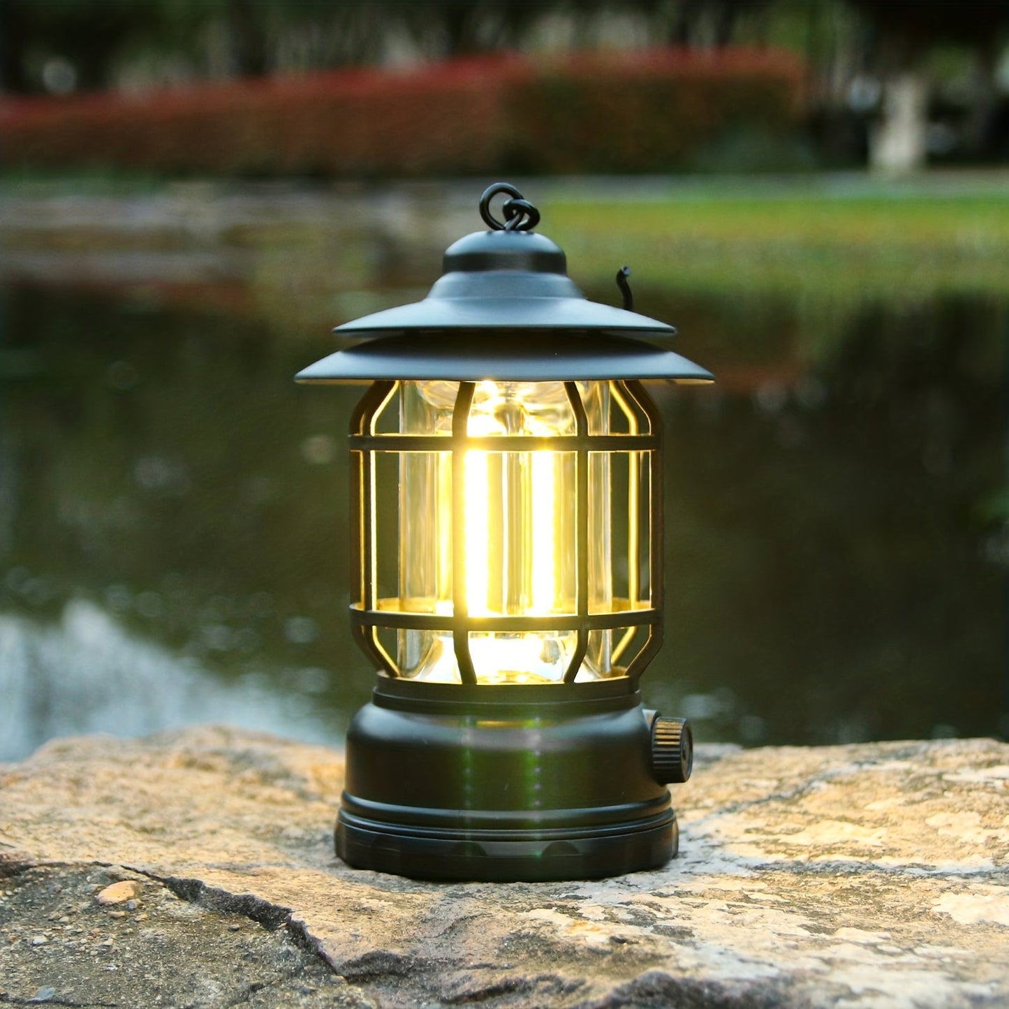 Skorter | RetroLight - Dimmable Outdoor Camping Lantern with USB, Rechargeable LED Lighting
