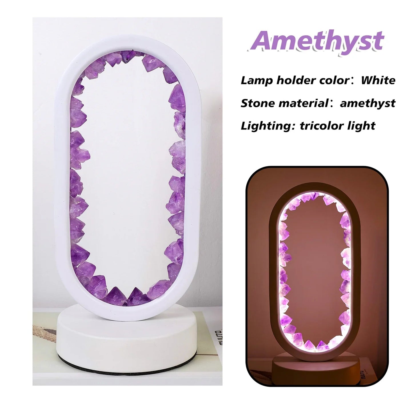 Skorter | CrystalGlow – Handmade amethyst atmospheric lamp for relaxation and peace