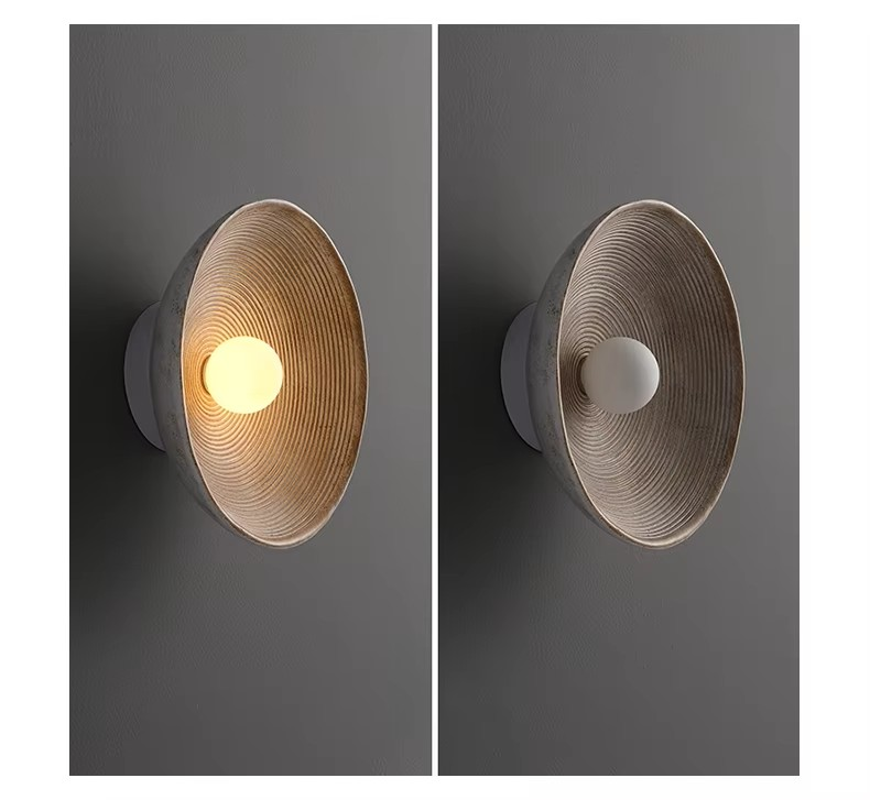 Skorter | Japanese Vintage Ridge Wall Lamp – Elegant Zen-Inspired LED Wall Light for Living Room, Bedroom & Hallways