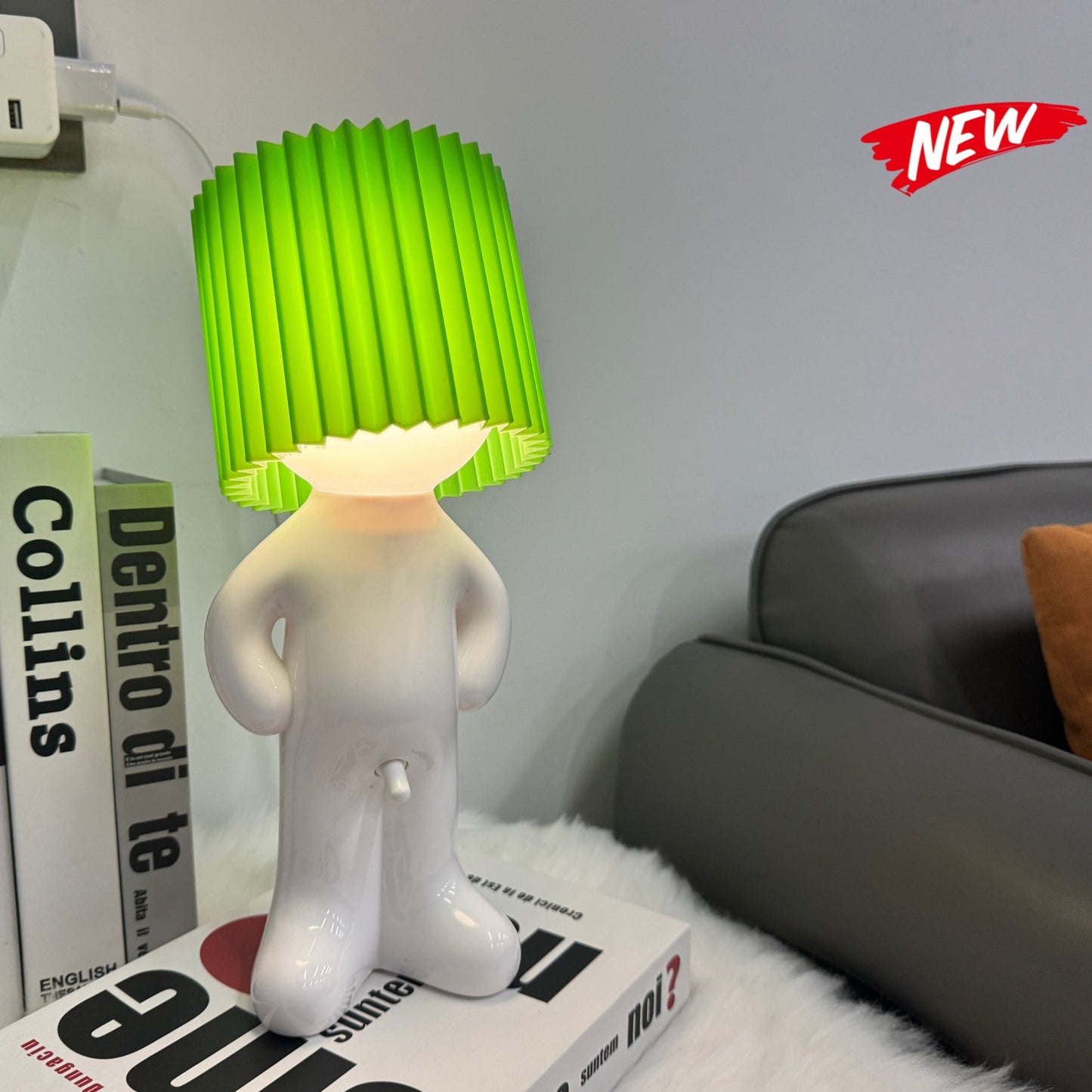 Skorter | VerlegenLys - USB Powered Geometric Table Lamp with Colorful Light