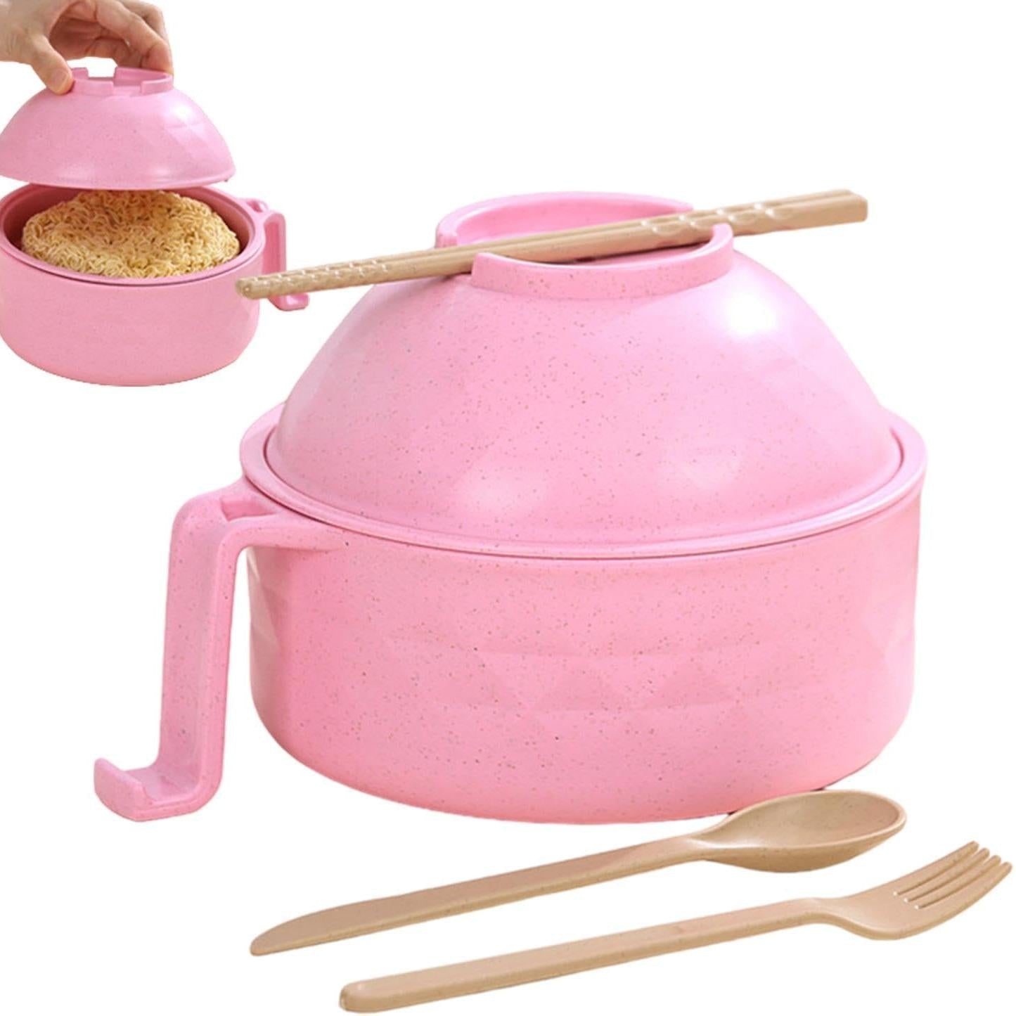 skorter | 1200 Ml Microwave Noodle Bowls With Strainer
