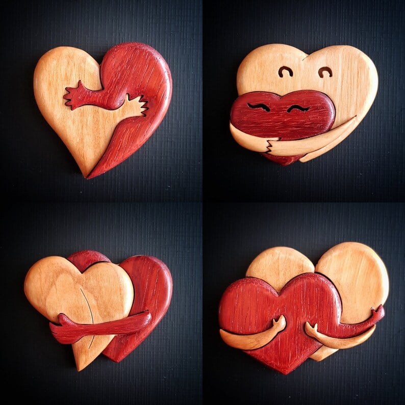 Skorter | A Hug From My Heart For You (Handmade Wood Carvings)