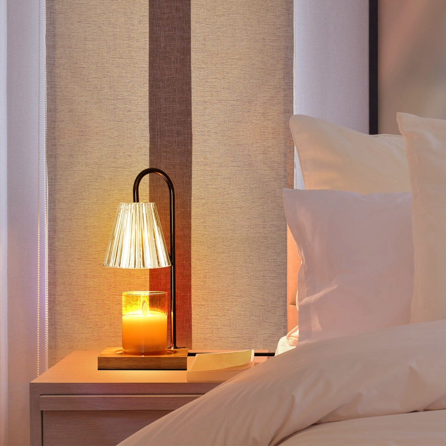 Skorter | Electric wax melter lamp dimmable with 2 GU10 bulbs 3-7in adjustable height 360º rotatable
