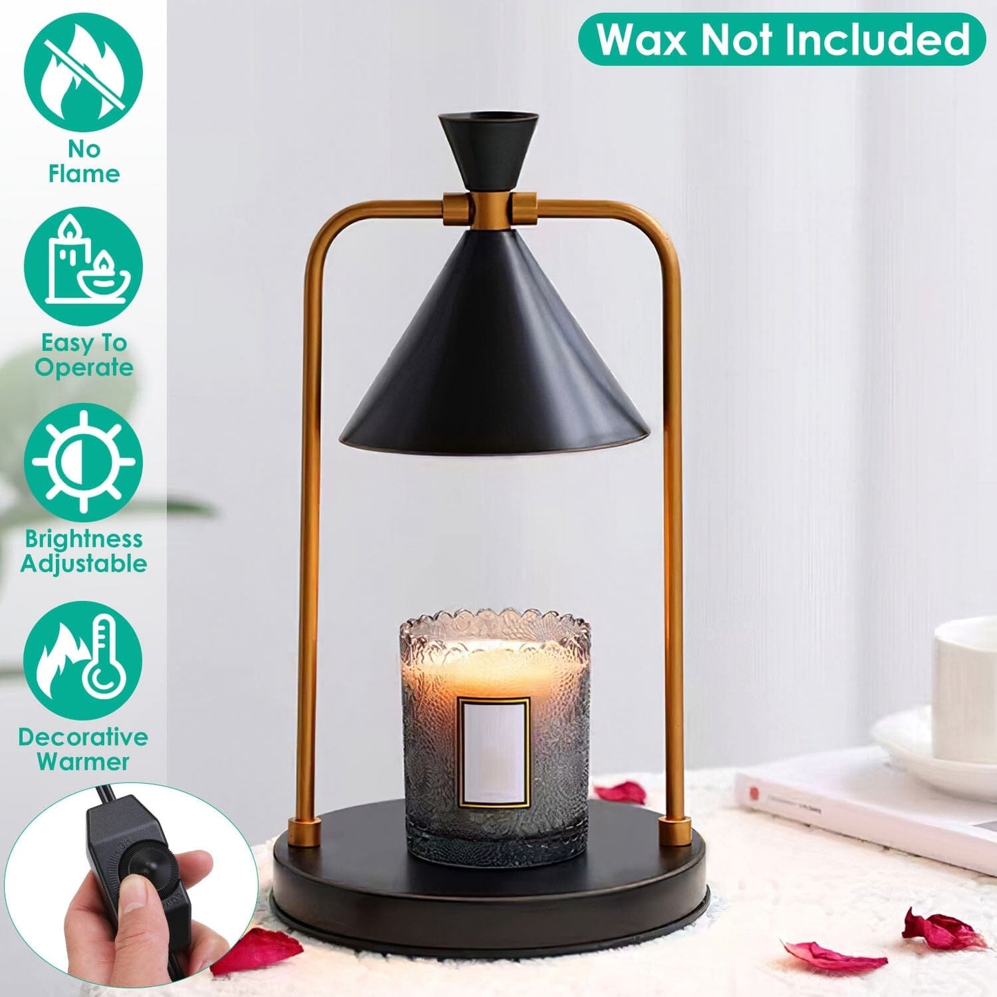 Skorter | Electric wax melting lamp dimmable with 2 GU10 bulbs