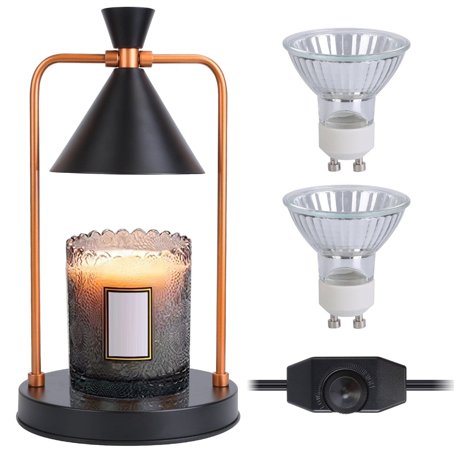 Skorter | Electric wax melting lamp dimmable with 2 GU10 bulbs