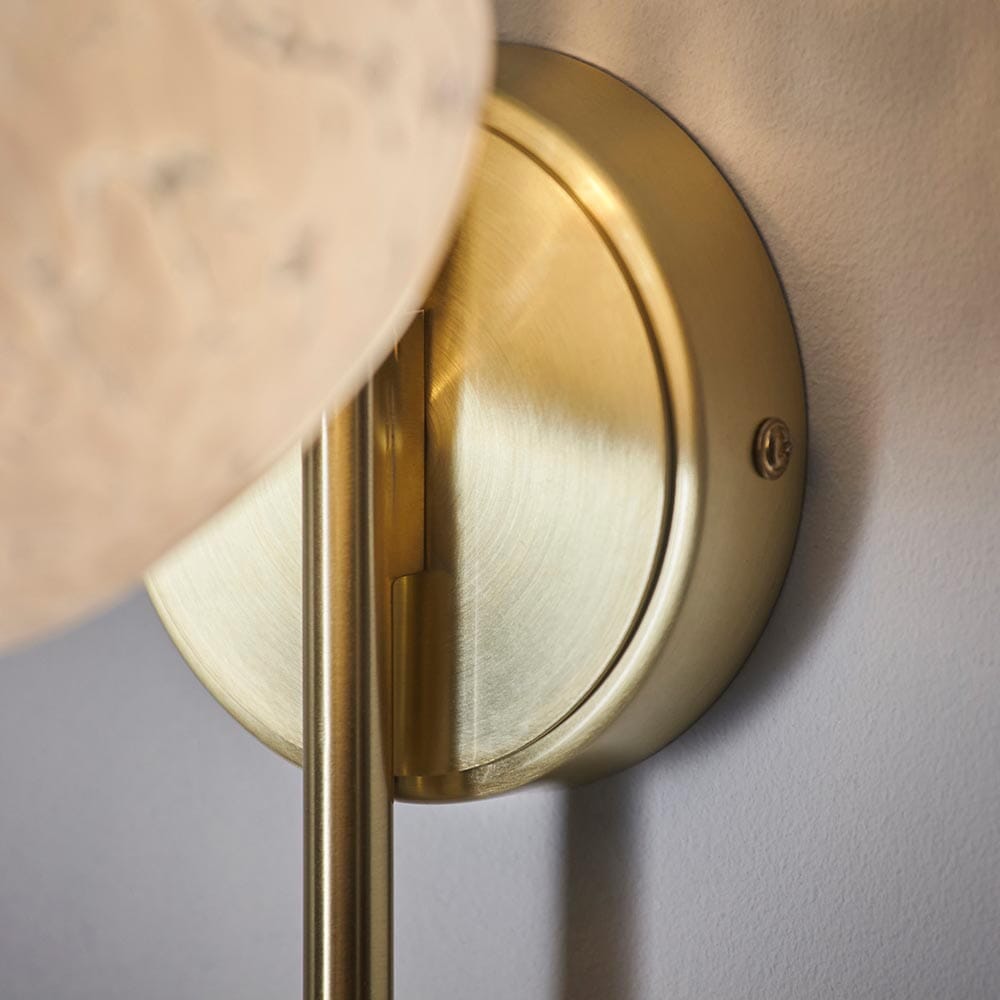 Skorter | Emily Gold Wall Lamp with Confetti Glass